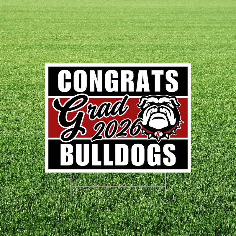 Kimberly High School Graduation Yard Sign – 24" X 18", Id 1