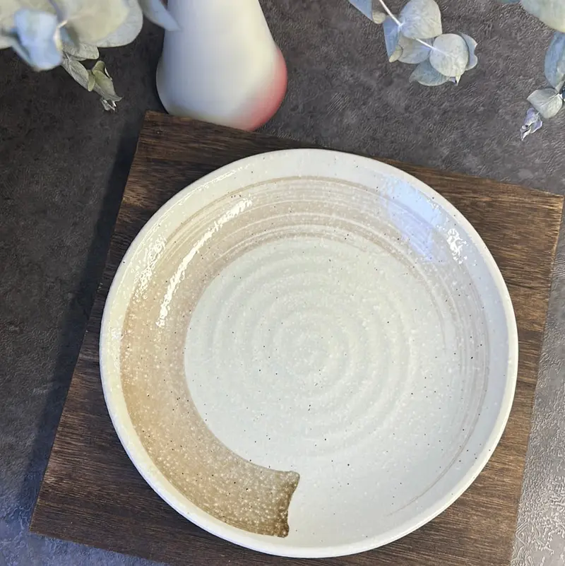 Kizoku Club Zen Circle Large Ceramic Dinner Plate 1