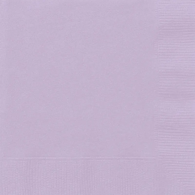 Lavender Beverage Napkins – Soft Absorbent Paper, 100-Pack 1