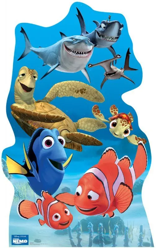 Life-Size Finding Nemo Group Cardboard Standup – Bespoke Assembly, 10–14 Day Build Period 1