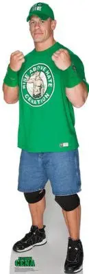 Life-Size John Cena (Wwe Green Shirt) Cardboard Standup – Custom-Built, 10–14 Business Days 1