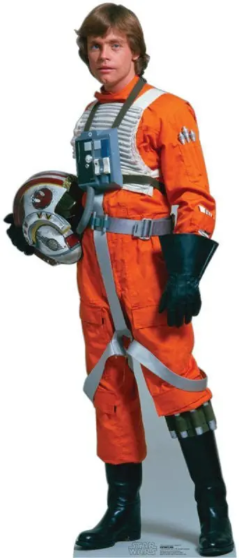 Life-Size Luke Skywalker As Rebel Pilot Cardboard Cutout – Handmade To Order, 10–14 Days 1