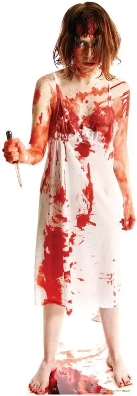 Life-Size Psycho Lady Cardboard Cutout – Handcrafted To Order, Ships In 10–14 Days 1