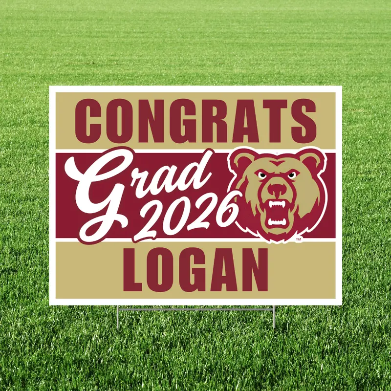 Logan High School Graduation Yard Sign – 24" X 18", Ut 1