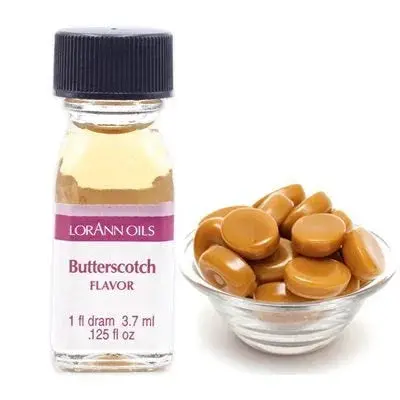 Lorann Natural Butterscotch Flavor – Highly Concentrated, 1 Dram (2 Bottles) 1
