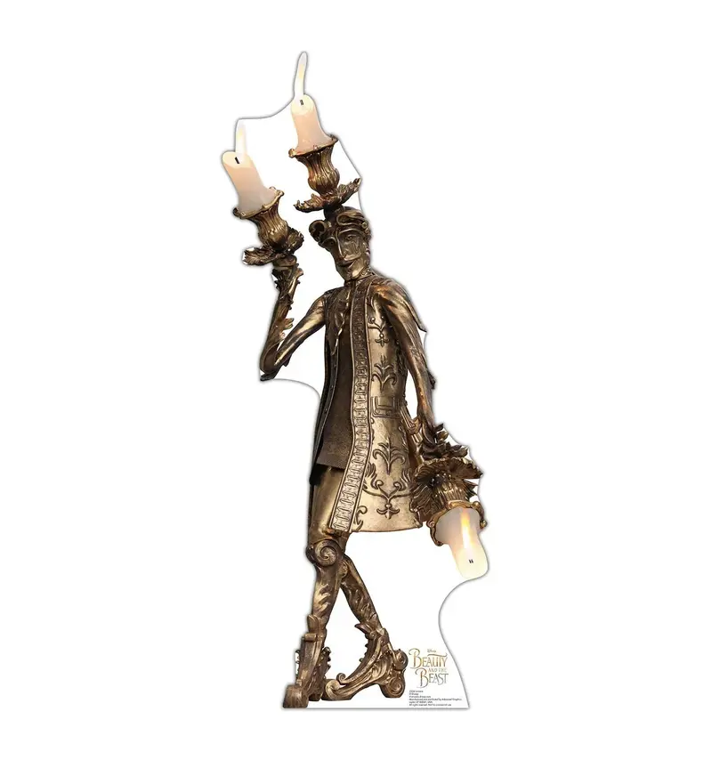Lumiere Life-Size Cardboard Standup – Beauty And The Beast Collectible, Custom Production (10–14 Days) 1