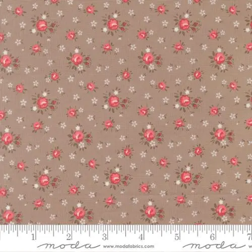 Lyda Rose Stone Cotton Fabric – Deeper Gray Quilting Yardage (Style 3071-22) 1