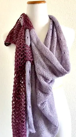 Mariellan Asymmetrical Shawl Pattern 1