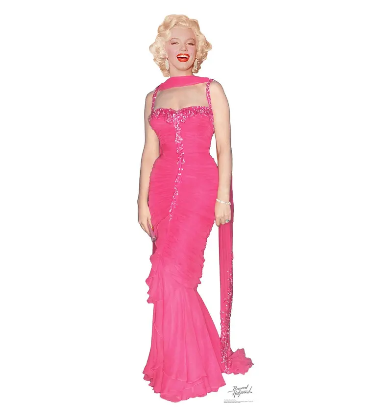 Marilyn Monroe Pink Dress Life-Size Cardboard Standup – Iconic Look Replica, 10–14 Day Lead Time 1