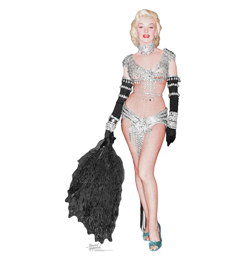 Marilyn Monroe Showgirl Life-Size Cardboard Cutout – Vintage Hollywood Style, Custom-Made In 10–14 Days 1