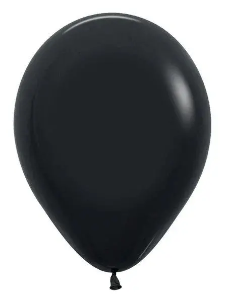 Matte Black 11-Inch Latex Balloons – Bulk Sempertex Pack (100 Count) 1