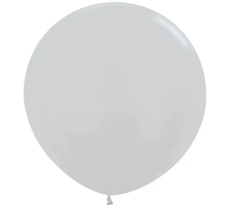 Metallic Silver 36-Inch Latex Balloons – Shimmering Sempertex Pack (2 Count) 1
