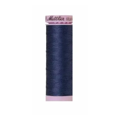 Mettler Silk-Finish Cotton Thread – 50 Weight, True Navy (Color 1365), 147 Yards 1