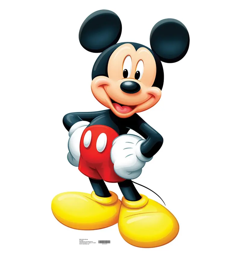 Mickey Mouse Full-Height Cardboard Standup – Disney Official, Made-To-Order, 10–14 Business Days 1