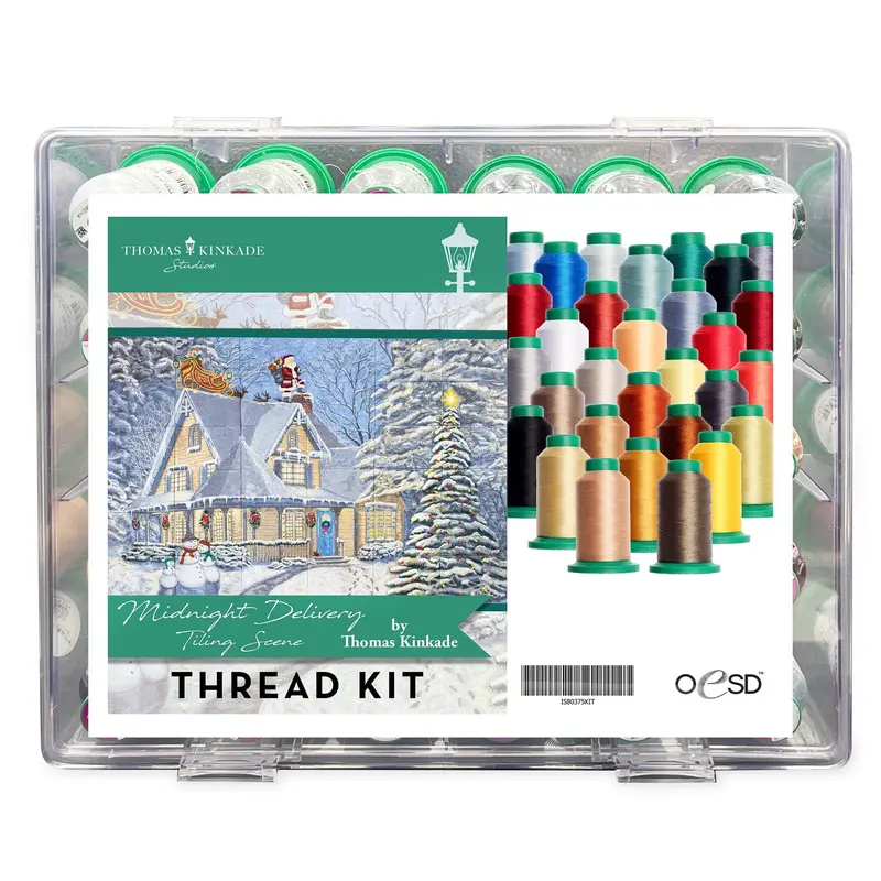 Midnight Delivery Embroidery Thread Collection Kit 1