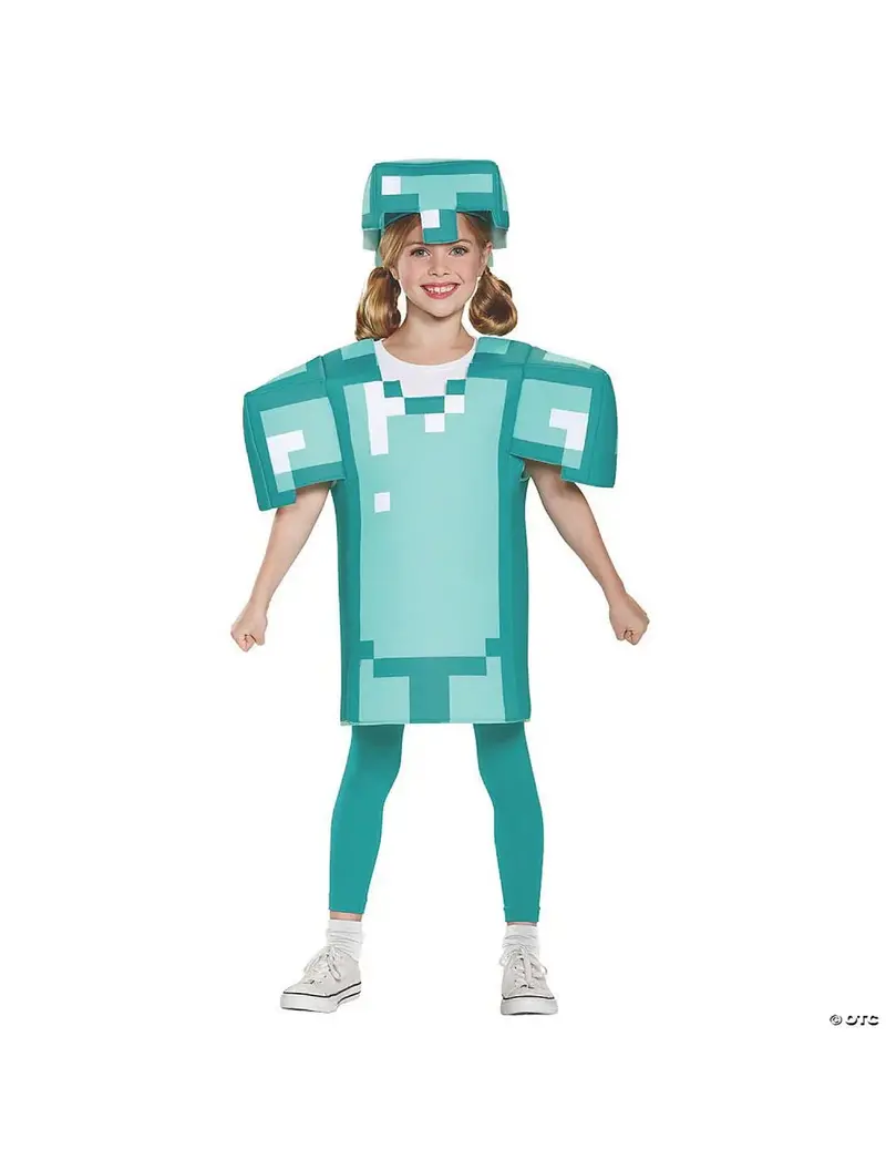 Minecraft Armor Kids' Halloween Costume – 2-Piece Classic Set 1