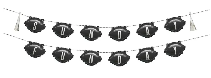 Mini Kickoff Football Balloon Banner – Compact Football Party Kit 1
