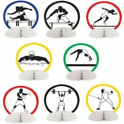 Mini Summer Sports Centerpieces – 8-Piece Set 1