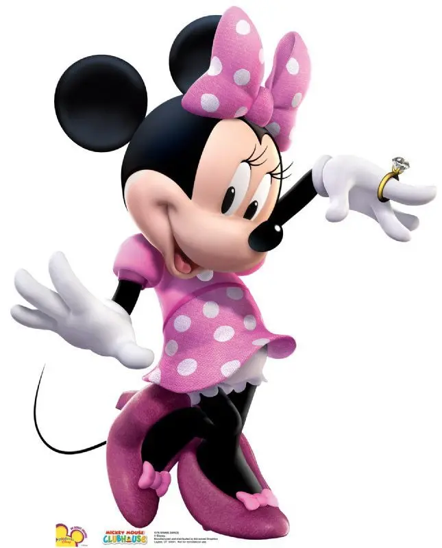 Minnie Mouse Dancing Life-Size Cardboard Cutout – Custom-Made (10–14 Day Fulfillment) 1