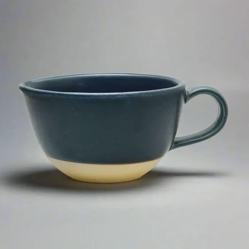 Mino Bunzan Kiln Yuzamashi Matcha Mug – 280 Ml Hand-Thrown Ceramic Cup 1