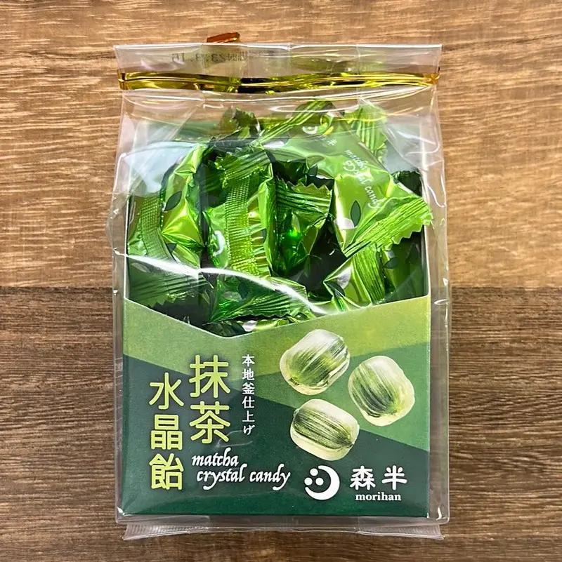 Morihan Crystal Matcha Candy: Matcha-Infused Hard Candy With Embedded Matcha Powder (80G) 1