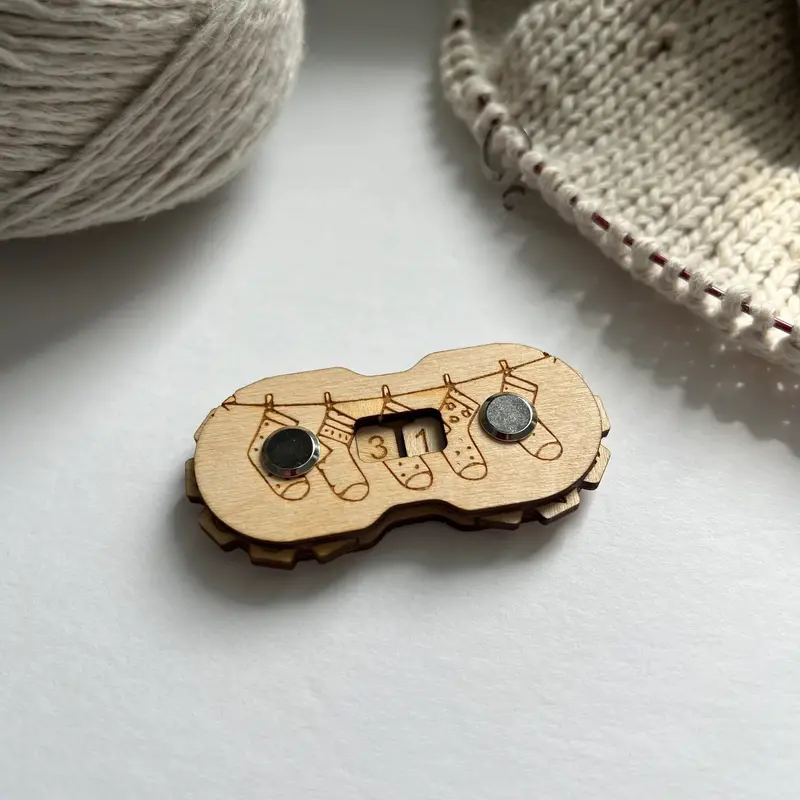 Muster.Pattern Adjustable Knitting Row Counters Set 1