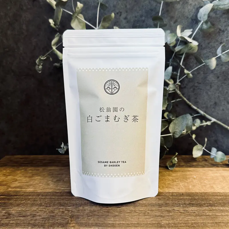 Nabeshima Hida White Sesame Barley Tea – Pyramid Tea Bags, Shirogoma Mugicha 1