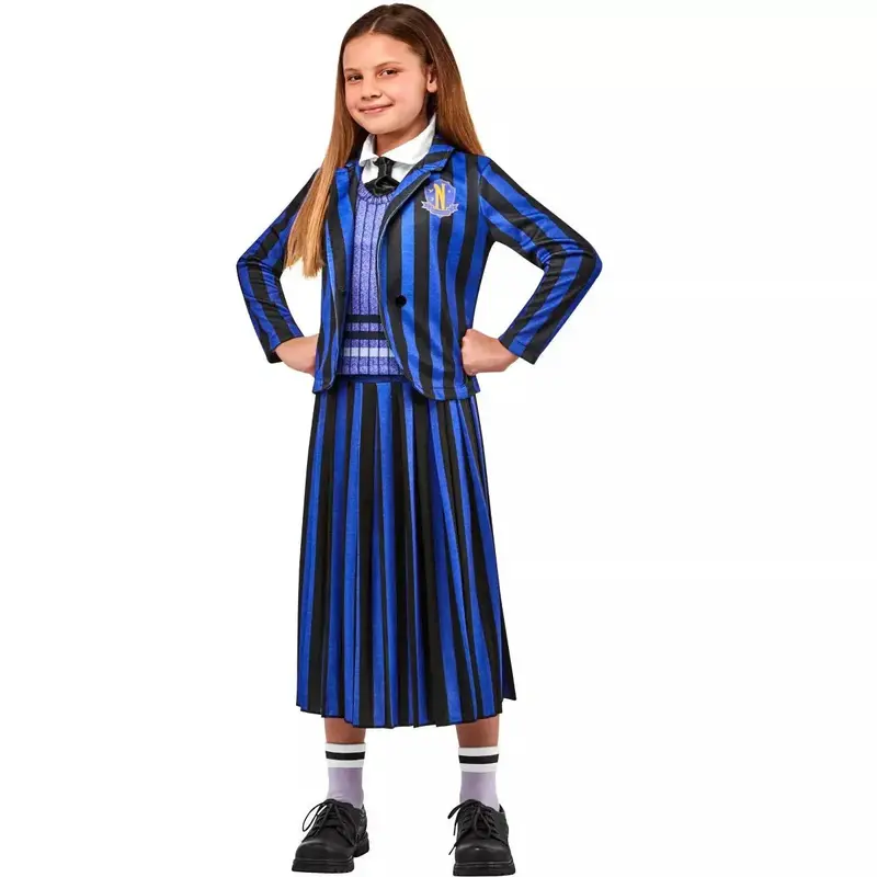 Nevermore Academy Costume – Child Halloween Uniform Outfit 1