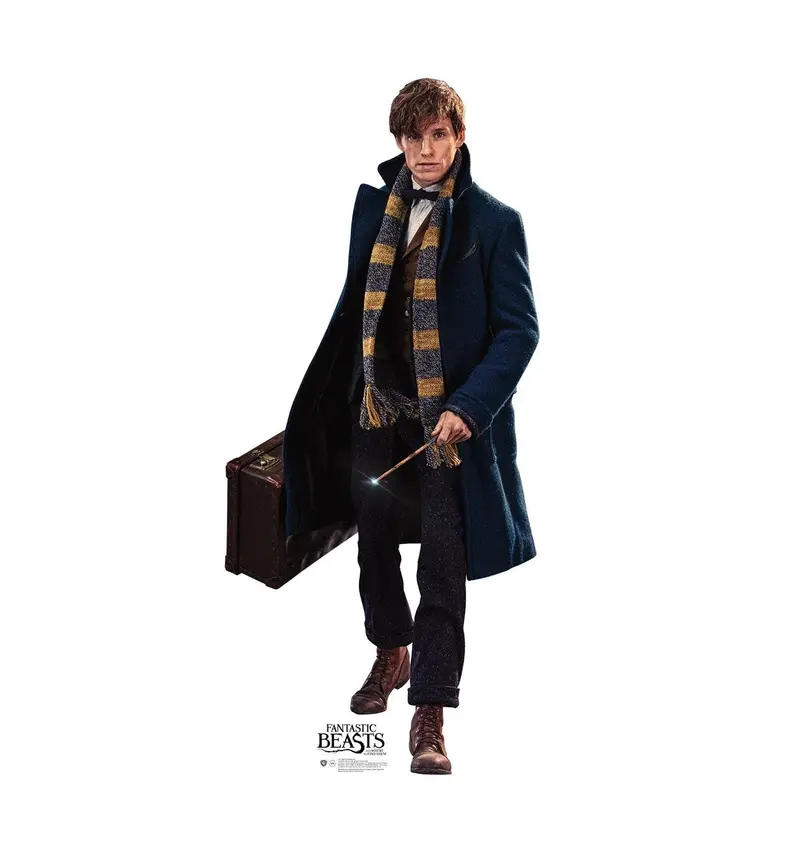 Newt Scamander Life-Size Standup – Fantastic Beasts Magizoologist Replica, Custom Printed (10–14 Day Processing) 1