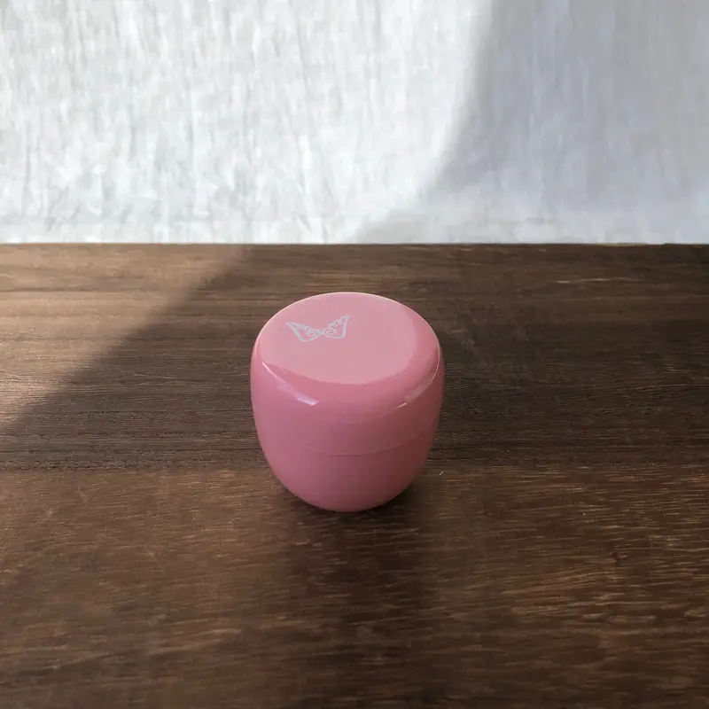 Nishimoto Natsume Tea Caddy – ‘Angel Wings’ Design In Soft Pink (Sale) 1