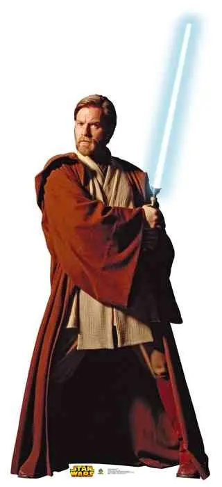 Obi-Wan Kenobi Full-Size Cardboard Standee – Custom-Cut, Ships In 10–14 Days 1