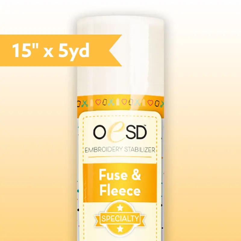Oesd Fuse & Fleece Fusible Fleece Interfacing – 15" × 5 Yards 1