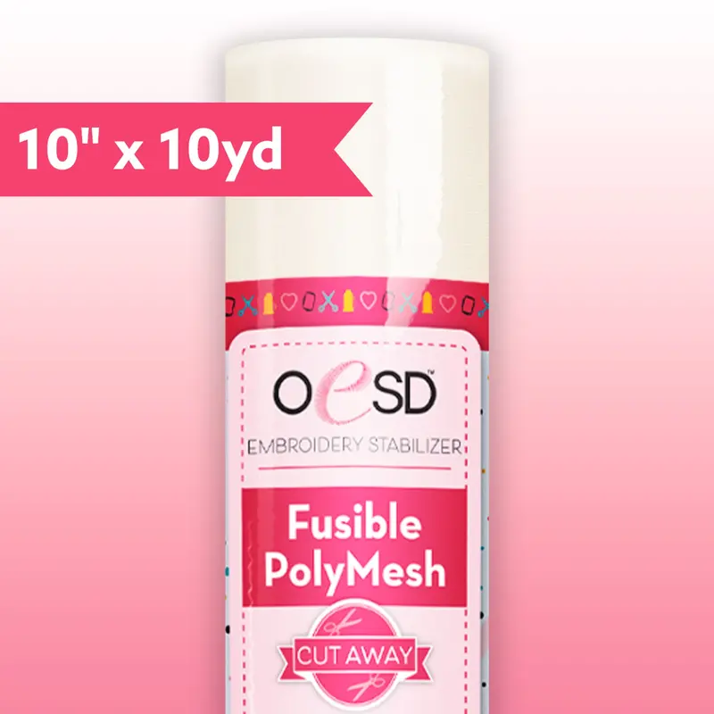 Oesd Fusible Polymesh Cut-Away Stabilizer – 10" × 10 Yards 1