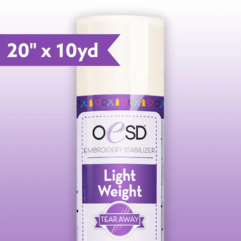 Oesd Lightweight Tear-Away Stabilizer – 20" X 10 Yards 1