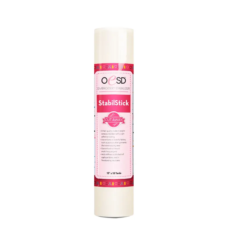 Oesd Stabilstick Cut-Away Adhesive Stabilizer – 15" × 10 Yards 1
