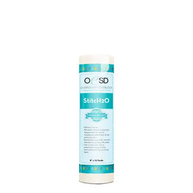 Oesd Stitchh2O Wash-Away Embroidery Backing – 8" × 10 Yards 1
