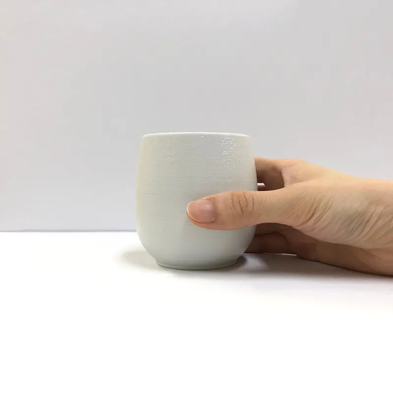 Okugawa Ceramics Snow Balloon Cup – Handcrafted Silver-Finished Tea Cup 1