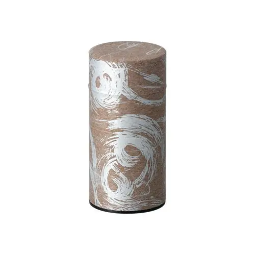 Okumura Seikan Nankyo Brown Silver Green Tea In Washi-Wrapped Tin Can 1