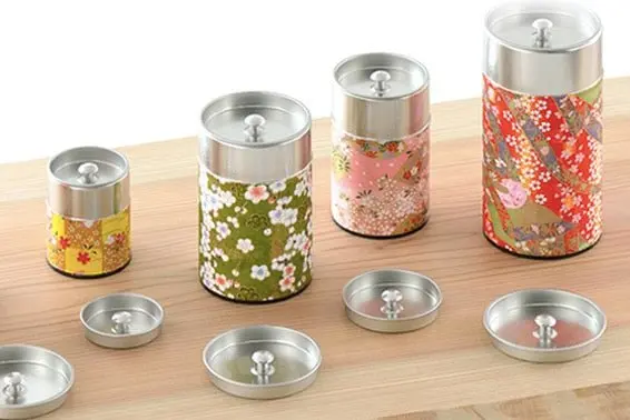 Okumura Seikan Tin Lids — Replacement Covers For 40G & 175G Storage Canisters 1