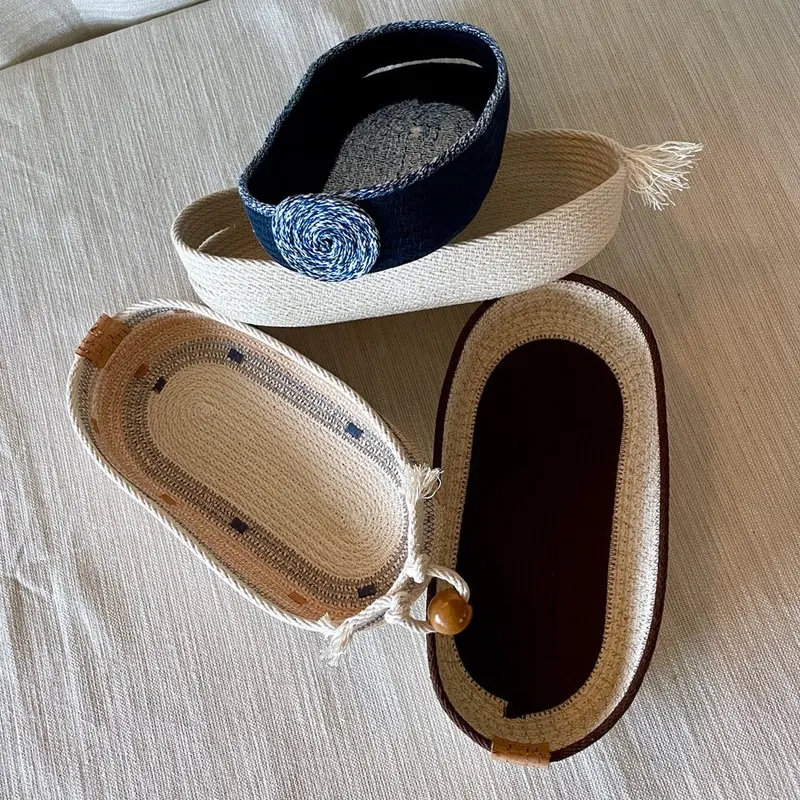 Oval Rope Charging Caddy – Sarasota Collection Desk Organizer 1