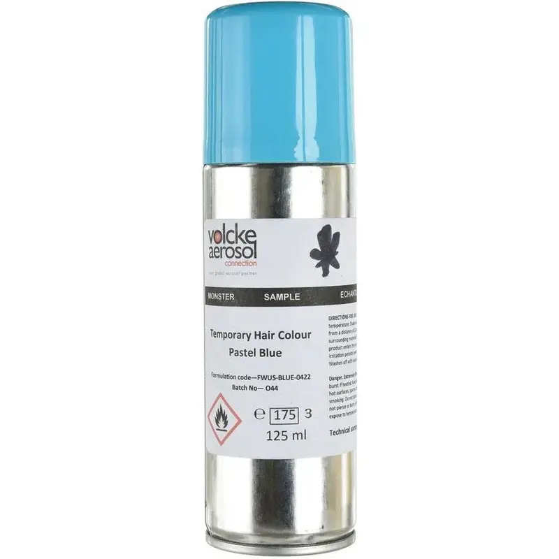 Pastel Blue Temporary Hair Spray – 3-Ounce Aerosol Can 1