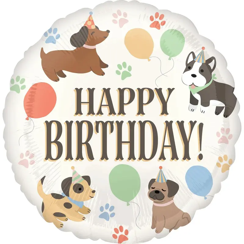 Pawsome Party-Themed Birthday Mylar Balloon – 18-Inch Fun Foil 1