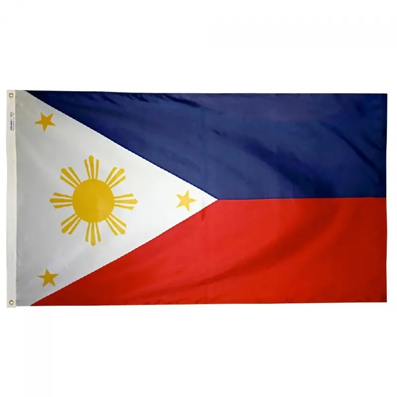 Philippines National Flag – Accurate Color Reproduction, 5' X 3' 1