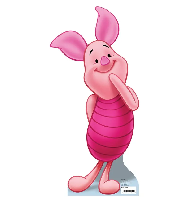 Piglet Full-Size Cardboard Standee – Handcrafted To Order, 10–14 Day Lead Time 1