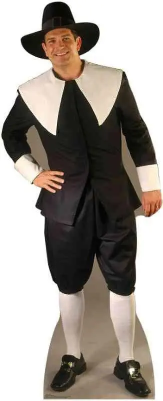 Pilgrim Man Solo Full-Height Cardboard Cutout – Historical Replica, Ships In 10–14 Business Days 1