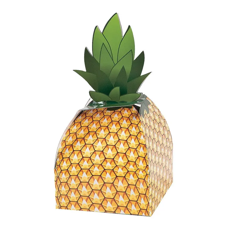 Pineapple-Shaped Favor Boxes – Set Of 6, Perfect For Treats Or Gifts 1