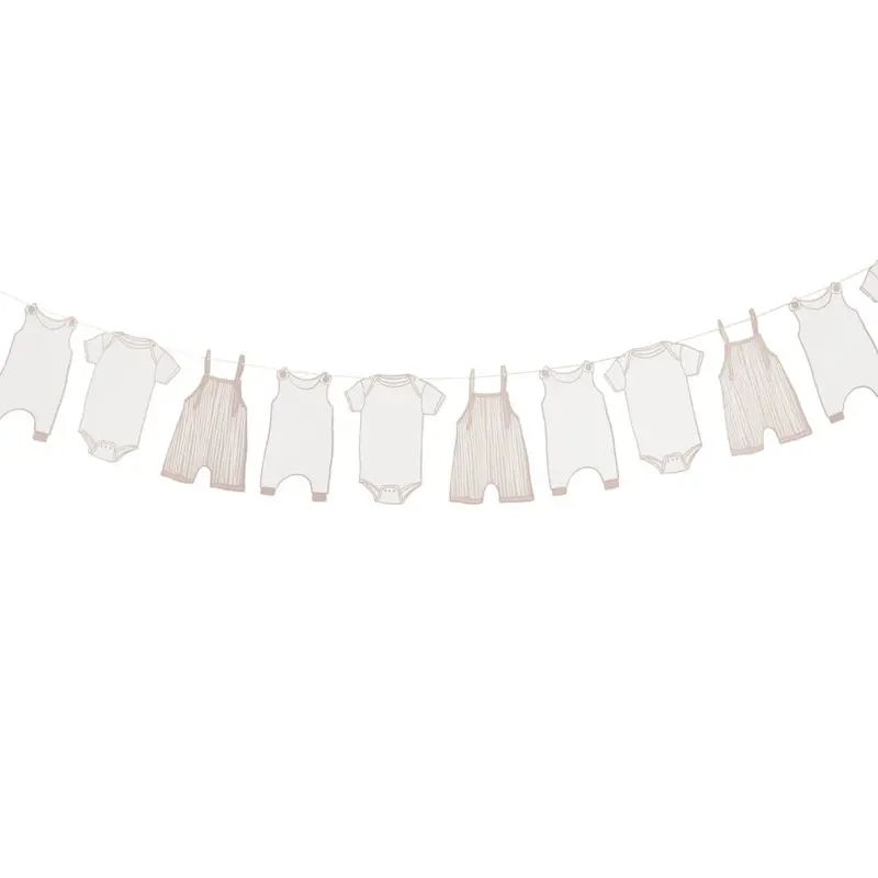 Pink Baby Clothesline-Style Banner Garland – Single Unit 1