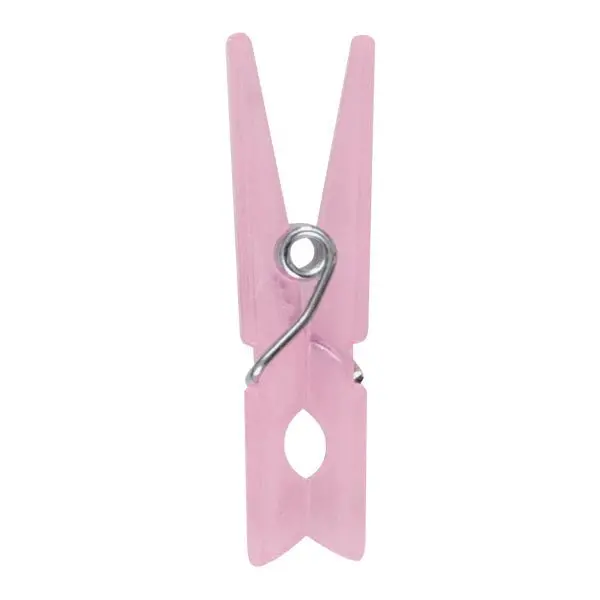 Pink Decorative Clothespins – Assorted Styles, Pack Of 12 1