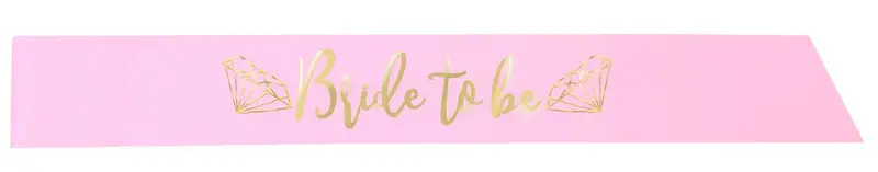 Pink & Gold ‘Bride-To-Be’ Sash – Adjustable Celebration Wrap 1