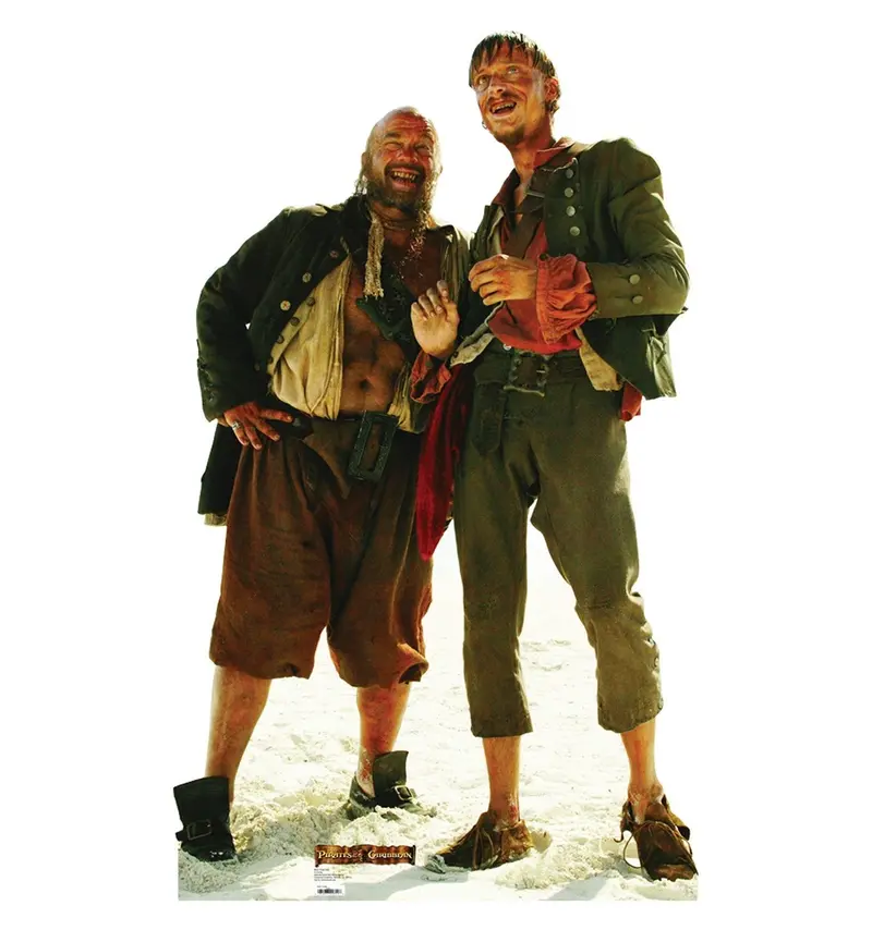Pirate Duo (Ragetti & Pintel) Full-Size Cardboard Standee – Custom-Made, Ships In 10–14 Days 1